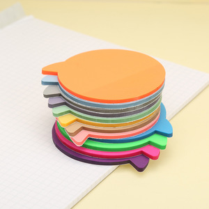 50 feuilles de papier autocollant avec bulles de parole mignonnes, couleurs assorties, autocollants amovibles, marque-pages, blocs-notes, carnets - Product Image 5