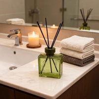 Diffuseur d'aromathérapie sans flamme 200 ml, série Osmanthus Longjing parfum intense, durée 60-90 jours, pour bureaux