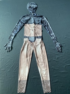 Mono Bodycon Desnudo con Patrón <span class=keywords><strong>de</strong></span> <span class=keywords><strong>Calavera</strong></span> Sexy para <span class=keywords><strong>Hombre</strong></span>, <span class=keywords><strong>Disfraz</strong></span> <span class=keywords><strong>de</strong></span> Halloween para Bar, Club, Baile en Barra, Trajes <span class=keywords><strong>de</strong></span> Escenario - Product Image 3