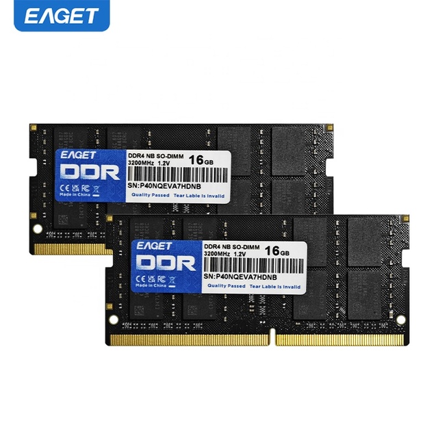 EAGET P40N Factory Wholesale DDR4 8GB 16GB for Notebook Gaming RAM DDR4 1.2V Low Voltage Laptop Ram Memory 2666mhz 3200MHZ