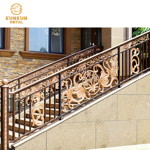 Thiết kế hiện đại trong nhà & Ngoài trời hợp kim nhôm tay vịn lan can cho biệt thự bên ngoài cầu thang & sàn thanh lịch khung phần - Product Image 1