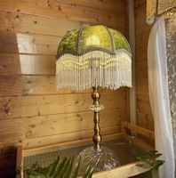 Lampe de table française rétro américaine salon chambre à coucher Villa européenne pastorale créative glands lampe de bureau