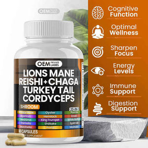 BIOCCHN Private Label Lions Juba Orgânica Leão Juba Cápsulas Lions Juba Cogumelo Cápsulas - Product Image 3