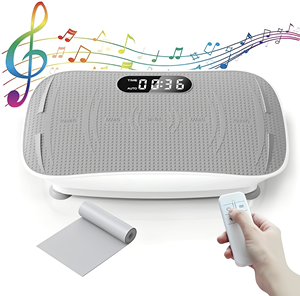 <span class=keywords><strong>Plateforme</strong></span> <span class=keywords><strong>vibrante</strong></span> verticale professionnelle avec écran LED et télécommande pour entraînement complet du corps à domicile - Product Image 1