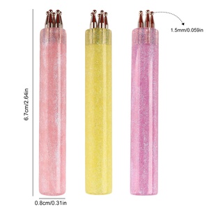 नया आगमन मल्टीकोलर ऐक्रेलिक नाखून डोटिंग पेन डिय नाखून कला डोटिंग पेन कई रंग एक-स्ट्रोक गठित पेटल पैटर्न के लिए - Product Image 6