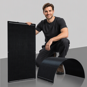 Solarpanel 150W Halbflexibles Solarpanel Aufrollbares Flexibles Solarpanel Leichtgewichtige Flex-Solarpanels für Autodach Wohnmobil Yacht Boot - Product Image 5