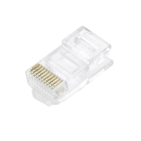 Connecteur industriel facile à installer Ethernet RJ49 RJ50 10P10C mâle CAT 7 Cat 6 étanche Unshild Rj45 Pass Through Connector