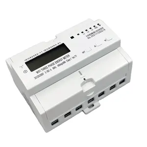 TUYA App 380V 5(60)A three phase four wires smart wifi energy meter for din rail mounting