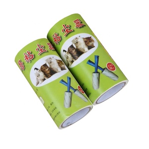 Papier collant à forte viscosité Tissu de voyage Nettoyage de la literie Rouleau à peluches pour poils d'animaux fait <span class=keywords><strong>maison</strong></span> pour le nettoyage - Product Image 1