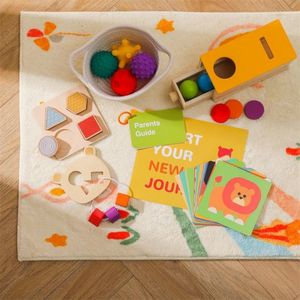 Montessori hỗ trợ giảng dạy 1-3-6 tuổi mẫu giáo giáo dục sớm giáo dục Sách vải câu đố đồ chơi cha-con - Product Image 2