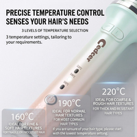Fer à boucler automatique rotatif anti-brûlure, sans traction, à griffes magiques, ionique, pour soin des cheveux Camellia, 3 températures, arrêt automatique, pour débutant
