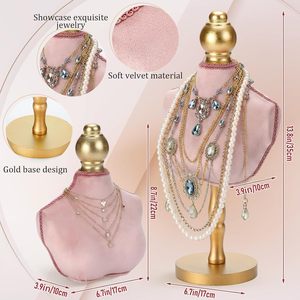 Nouveau Présentoir de Colliers en Velours pour Vitrine et Photographie, Support de Mannequin pour Pendentifs, Chaînes et Bijoux, Personnalisable avec Logo - Product Image 2