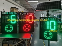 Panneau de signalisation à affichage de vitesse à LED pour l'extérieur avec limite de vitesse pour une conduite sûre.