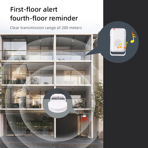 กริ่งประตูส่งเสียงดัง30เมโลดี้360ปรับ ° ได้เซ็นเซอร์จับการเคลื่อนไหวแบบไร้สาย - Product Image 6