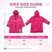 Peignoir de bain pour enfants avec logo personnalisé, doublure en polaire, pour clubs de natation et de surf