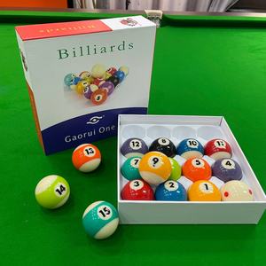 Juego Completo de 16 Bolas de Billar de Resina Personalizables de 57.2mm con Diseño de Dragón de un Ojo al Estilo Chino Auténtico, Modelo TQ-16 - Product Image 4