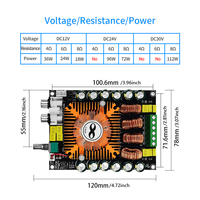 Module stéréo HIFI double canal TDA7498E 2.0, carte amplificateur de puissance numérique haute performance 160Wx2, prend en charge BTL 220W, avec ventilateur de refroidissement