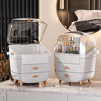 Boîte de rangement de bijoux de luxe légère auto-conçue Grande capacité anti-poussière transfrontalière