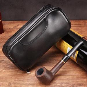 Kit Completo per Pipa da Fumo con Custodia <span class=keywords><strong>Artigianale</strong></span> in PU, Borsa per Tabacco da Pipa - Product Image 1