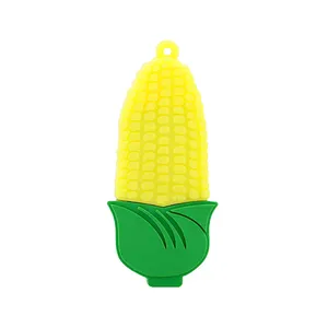 Sweet Corn Pillow Flash Drive USB PVC dengan Logo kustom gantungan kunci Pen Drive 1GB 4GB 8GB U Disk untuk hadiah promosi