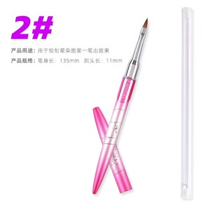 Kolinsky Nail <b>Brush</b> Set Liner Painting UV Gel Metal Handle Silicone Dotting Manicure Salon Drawing Detailing Nail Art Tool - Product Image 5