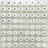 Autocollant de protection pour clavier, personnalisable, spécifique au nail art, pour ongles longs, outil de frappe, protection de touches, pour bureau