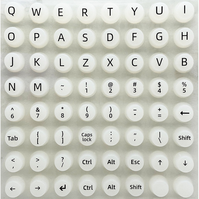 Self-adhesive Cosmetic Nail Art Typing Tool Keycap Protector Long Nails Keyboard Sticker Desktop Nail Art-specific Customizable