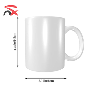 Taza de Café de Cerámica Blanca Personalizada de 11 oz con Diseños Únicos para Familiares, Amigos y Eventos - Product Image 3