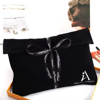 Sac à poussière en velours personnalisé avec logo, pour chaussures, vêtements, emballage cosmétique, sac à poussière en velours de luxe pour extensions de cheveux