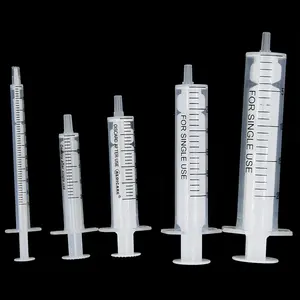 10ML Manual Dispensing Syringe Oil-Resistant Corrosion-Resistant Needle Tube 2-Piece Rubber Stopper Injection Molded