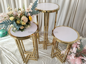 Support à gâteau <span class=keywords><strong>doré</strong></span> FURUN Factory, socle en métal, table à dessert, piédestal pour la décoration de mariage, fournitures pour événements et fêtes - Product Image 6