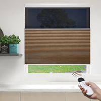 Stores cellulaires motorisés jour et nuit ZSHINE, stores en nid d'abeille intelligents pour salon et chambre à coucher