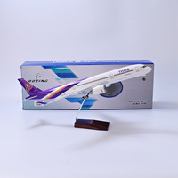 Superbe modèle A350 de Thai Airlines de 47 cm, qualité supérieure, avec support d'exposition inclus, objet rare, cadeau idéal pour garçons