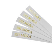 Bandelettes de test de parfum personnalisées avec logo en feuille d'or, cartes olfactives pour échantillons de parfum