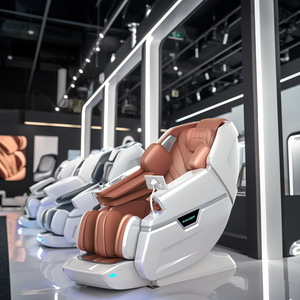 Wholesale L66 Best 4D Zero Gravity Track Luxury Office 3D Recliner Folding Shiatsu Chair - Product Image 1