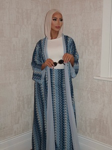 Conjunto de <span class=keywords><strong>Dos</strong></span> Piezas Mexizo <span class=keywords><strong>Chic</strong></span>, Diseño Nuevo, Túnica Larga y Falda, Abaya Musulmana, Ropa Islámica Modesta <span class=keywords><strong>para</strong></span> Mujer - Product Image 3