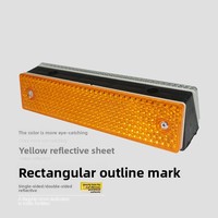 Delineateur routier rectangulaire réfléchissant simple face pour garage et autoroute