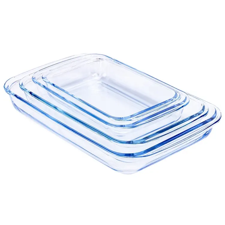 High quality Hot Product kgg nordic style non-stick glass bakeware equipment baking pan set