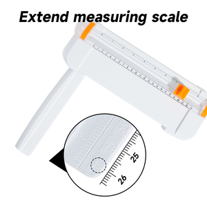 JIELISI Coupe-<span class=keywords><strong>papier</strong></span> A5 de haute qualité pour le bureau Mini coupe-<span class=keywords><strong>papier</strong></span> manuel à glissière avec règle pliante - Product Image 4