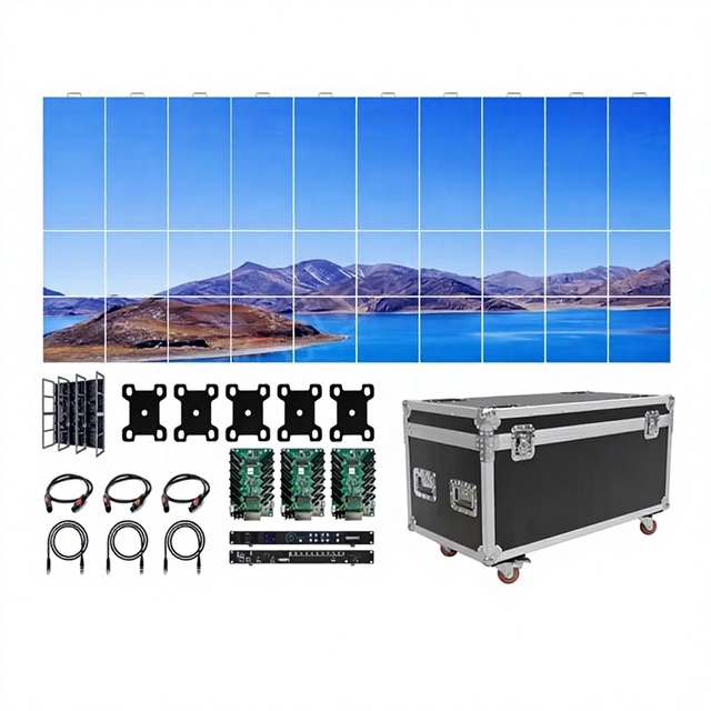 Stage Rental LED Screen P3.91 Outdoor Mobile Portable Storage Performance Splicing Large Screen 65500 Point/m 3-Year Warranty