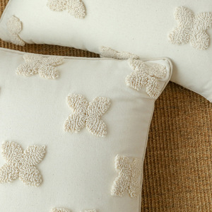 Innermor luxe noël <span class=keywords><strong>bohème</strong></span> Floral housse de coussin motif géométrique tufté décoratif jeter oreiller pour chambre décor à la maison - Product Image 2
