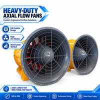 Ventilateur axial robuste pour l'alimentation en air et la circulation d'air chaud des portes de fours dans les usines de briques céramiques, personnalisable