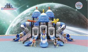 Équipement de terrain de jeu pour enfants arc-en-ciel coloré à grande échelle Jeu pour enfants Ensemble de jeux en plein air avec <span class=keywords><strong>toboggan</strong></span> en spirale en plastique - Product Image 4