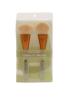 Set di Pennelli Cosmetici Grenobil 2 Pezzi in Setole Sintetiche Strumenti per il Trucco del Viso - Product Image 1