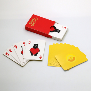 Cute Bear Themed Playing Cards Red Gift Box Adorable Bear Heart Art Custom Printed Poker Cards for Birthday Holiday Gifts - Product Image 2