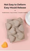 SILIKOLOVE 12 cavités personnaliser LFGB OEM usine platine antiadhésif 3D en forme de coeur glaçons et desserts faisant des moules en silicone