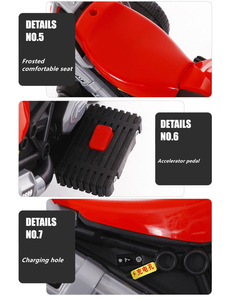 Triciclo Eléctrico para Niños, Estilo Nuevo, Motocicleta de Plástico con Batería Recargable, para Niños y Niñas de 2 a 7 Años - Product Image 6