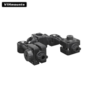 Support de sondeur marin multi-positions à fixation par pince avec rotation horizontale à 360° et verticale à 180°