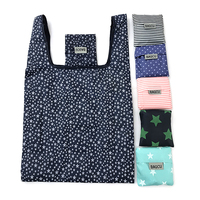 Sac de courses pliable personnalisé avec logo, réutilisable, en polyester et nylon, écologique, pour le commerce de détail, l'épicerie et les voyages