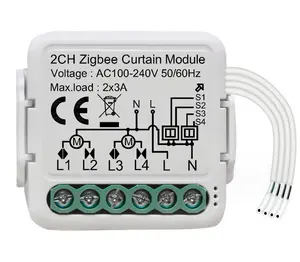 ABUK 16A 250v Ethernet mini módulo inteligente interruptor de cortina dimmer luz interruptor de relé wi-fi zigbee com módulo tuya controle remoto